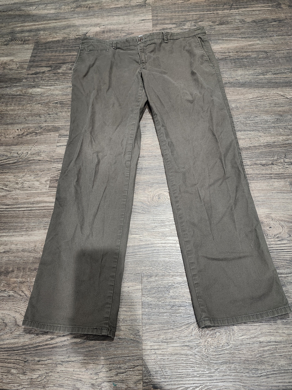 Brax Mens Olive Green Chinos Size 38 X 32
